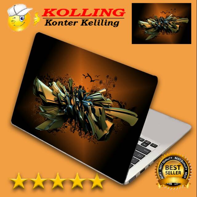 Garskin Laptop colorful dark 11 Skin Laptop Stiker Laptop