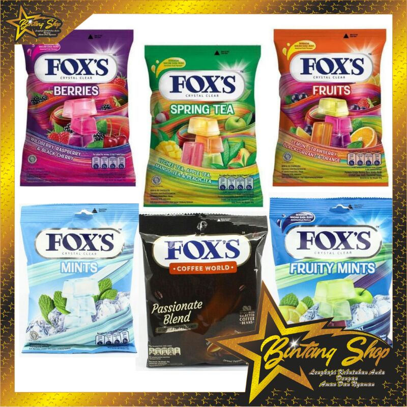 

PERMEN FOX'S CRISTAL CANDY 90gr / ISI 20's ALL VARIANT