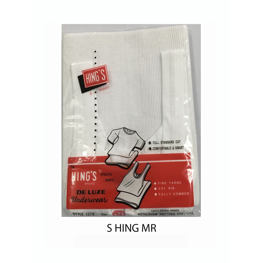 HINGS Singlet MR Ukuran 38 40 42 / Singlet Pria / Singlet Cowok Ukuran Besar