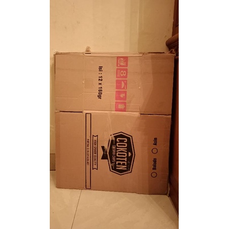 kardus bekas (untuk packing) kardus bekas/kardus cokoten