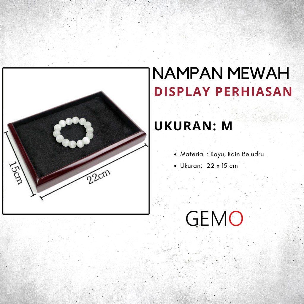 Baki Nampan Tray Mewah Untuk Tempat Perhiasan / Jewelry Cincin Kalung Anting Permata  Murah Unik Lucu