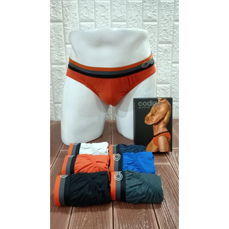 (1)kotak isi tiga CD pria remaja/dewasa codigo M L XL