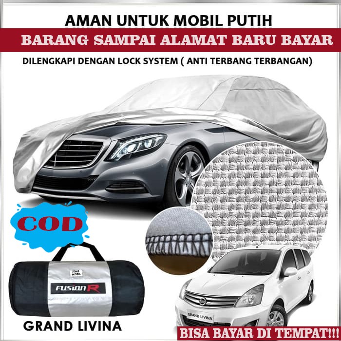COVER MOBIL GRAND LIVINA WATERPROOF 100% / SARUNG MOBIL GRAND LIVINA MEREK FUSION R ORIGINAL