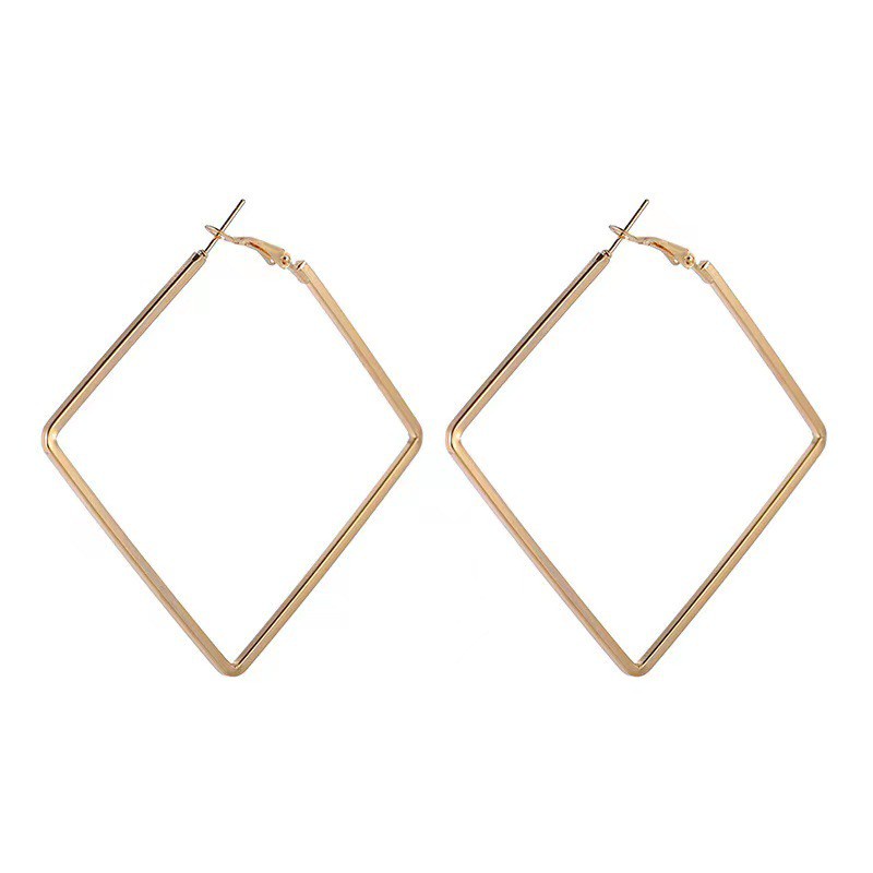 ★ODS★ FA107 Anting Segitiga Earrings Cool Geometric Matel Simple Earring Women Jewelry