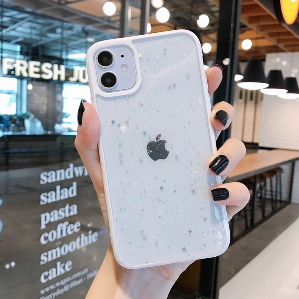 Candy Transparent Phone Case For iPhone 11 12 Pro Max XS X XR 7+ 8 plus SE 2020 Soft Shockproof Cases Cover