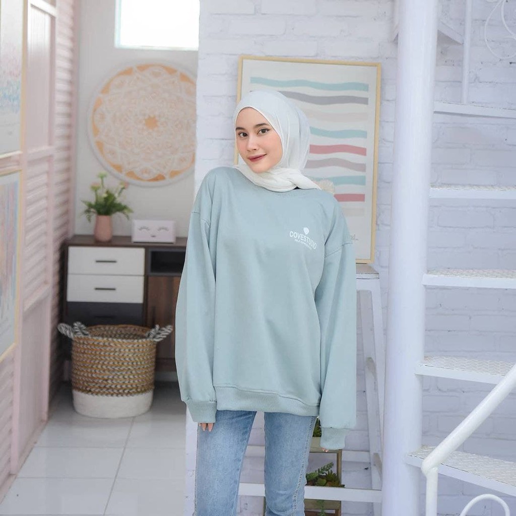 Nara Grosir - Covestudio XXL Sweater l Sweater Polos l Sweater Pria dan Wanita