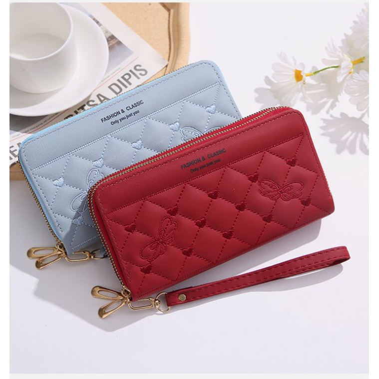 WTX-34 Dompet Panjang Wanita 2 Relesting  Bordir Import