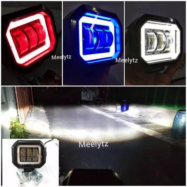 LAMPU TEMBAK SOROT LED K30 KOTAK 30 W / Foglamp LED Motor Mobil