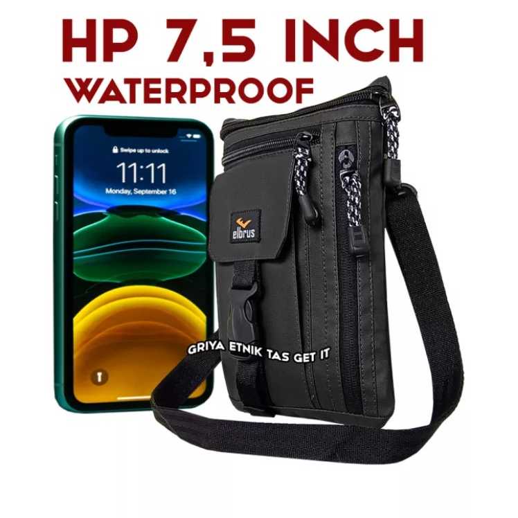 Tas HP Kecil Masuk HP 7,5 inch Dompet Handphone Pria Waterproof