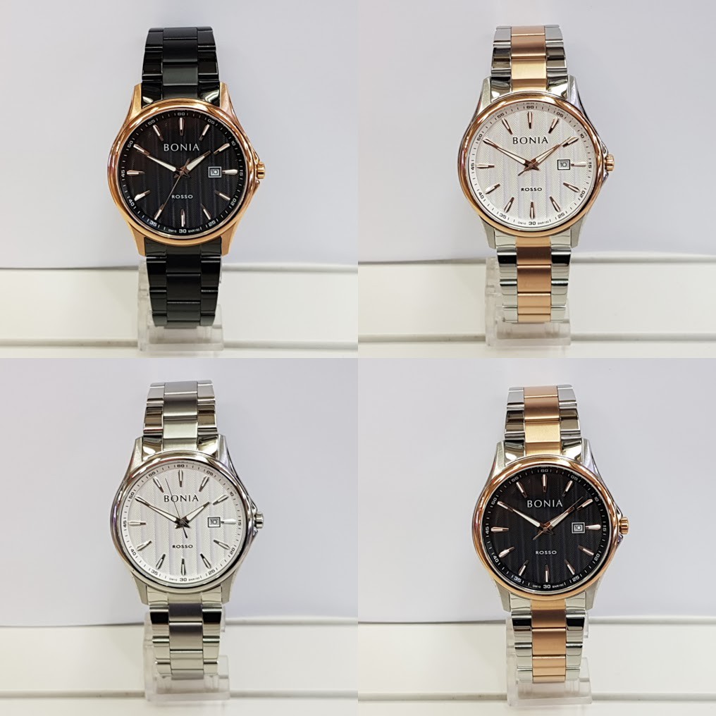 Jam Tangan Pria Bonia BNR182 Rosso Stainless Steel Original
