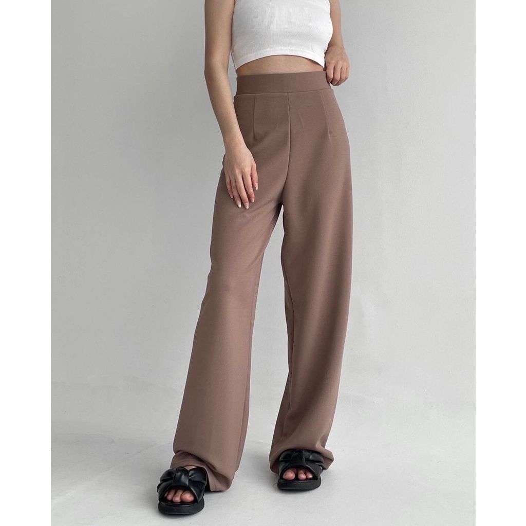 POTTIE - Valerie Basic Cullotes Pants - Long Culottes High Waist