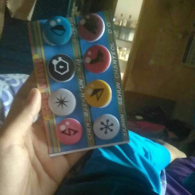 Exo Power Member Pin 25mm The War Bross Kpop Pin Button Set/isi 8 Pcs