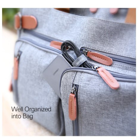 [KABEL] -    UGREEN Cable Organizer Velcro Winder 1PCS - LP146 - Black