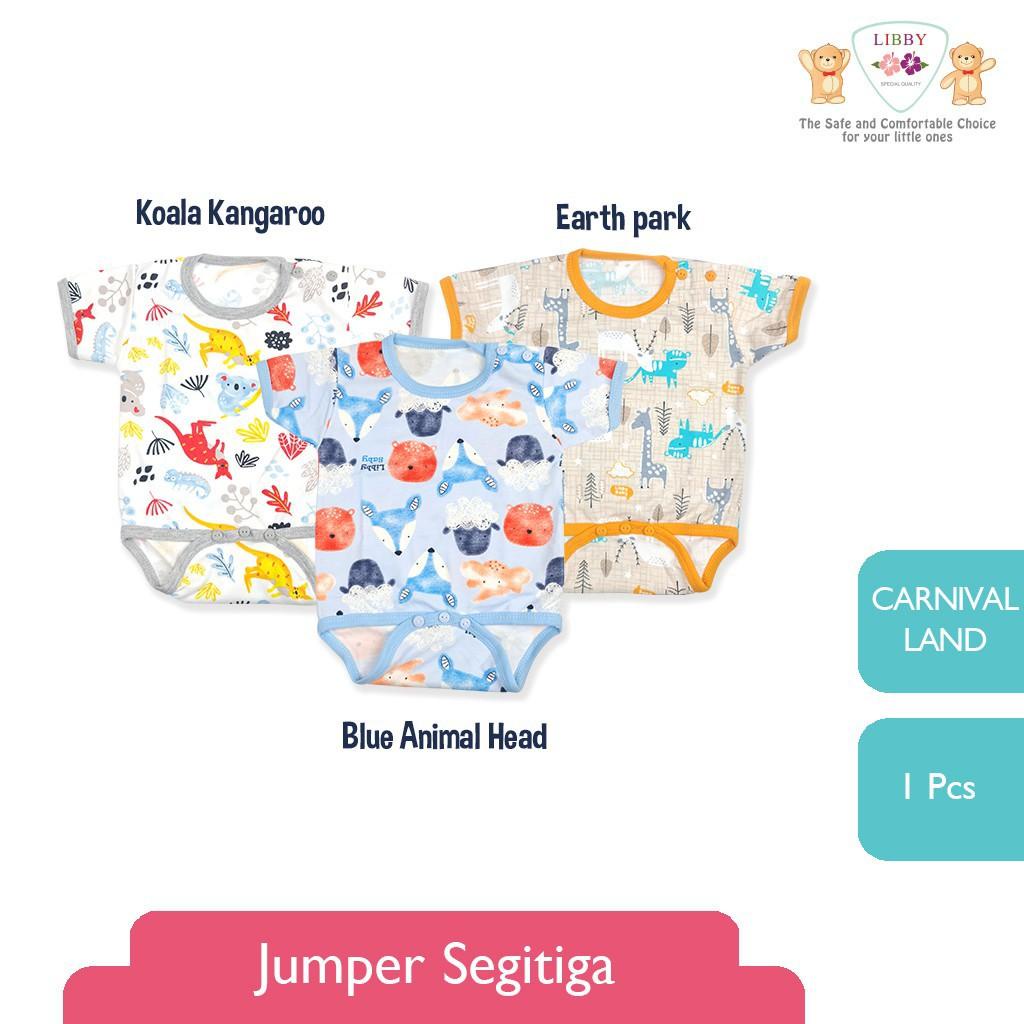 Libby Baju Kodok Segitiga Motif - Libby Jumper Bayi Segitiga