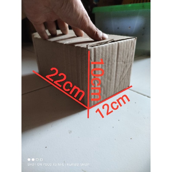 

Dus/kardus packing home made 22x12x10cm home made