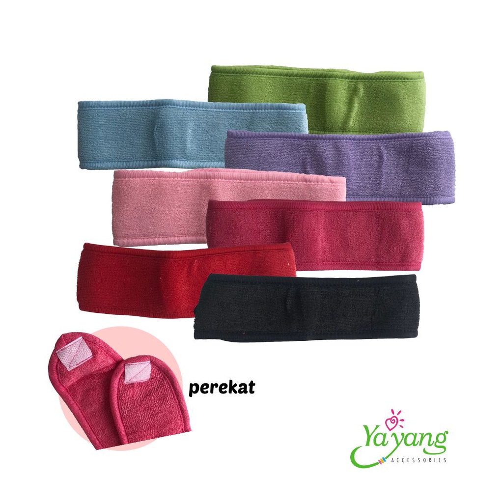 YAYANG Bando Headband Korea Bandana  -  Bando Handuk dengan Perekat - NAN1001 - NAN1002