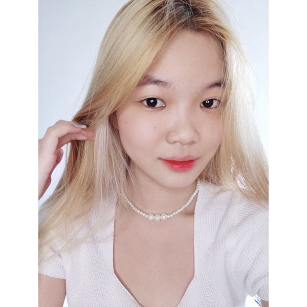 Starla Korean Pearl Choker Necklace Kalung Korea Mutiara
