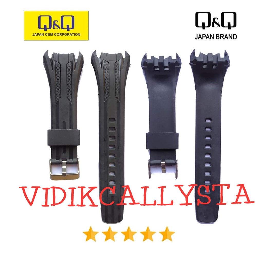 Strap QQ QnQ Q&amp;Q M121 QnQ 121 Tali Jam Tangan Q&amp;Q M 121 Black OEM