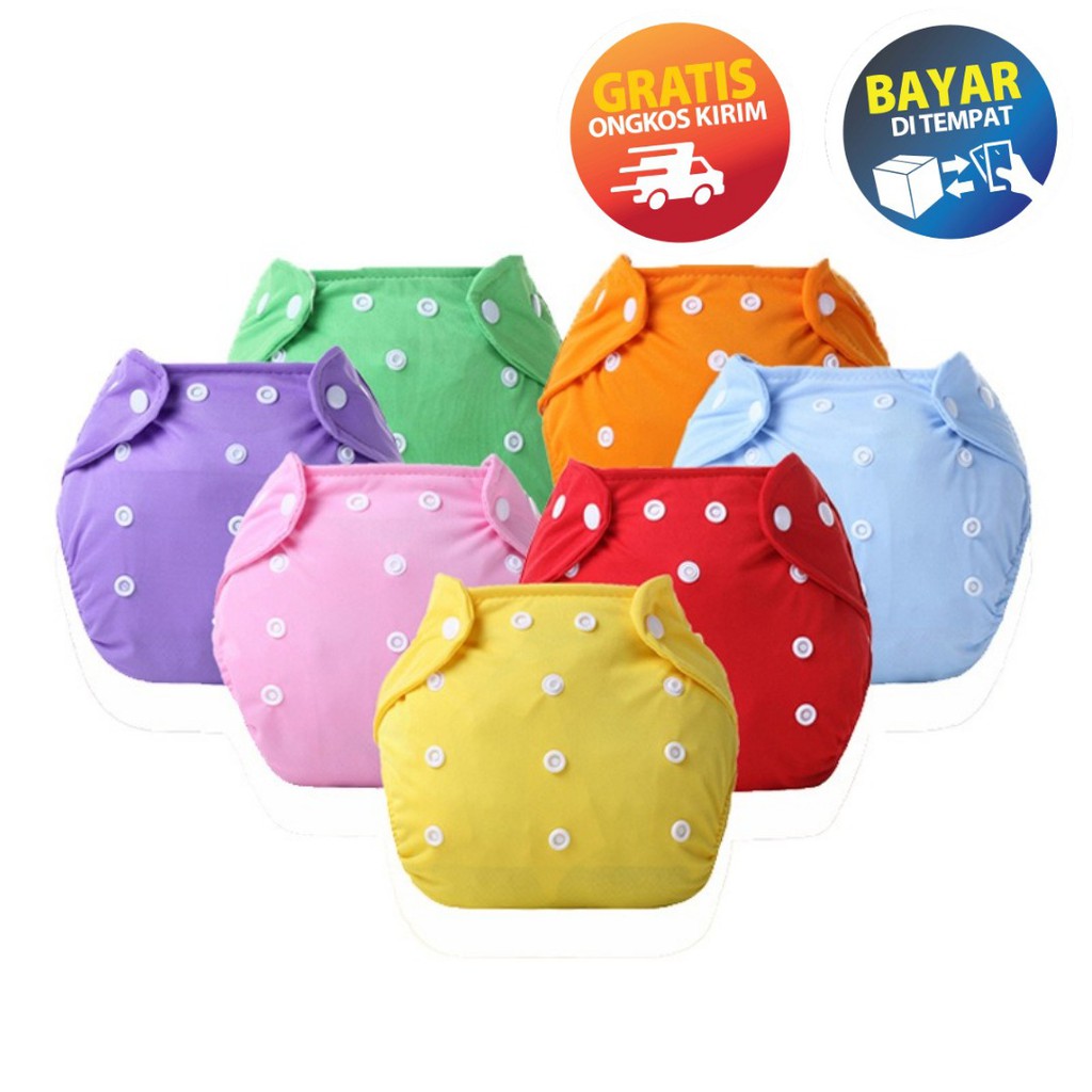 MIKADO - OT190 POPOK BAYI KAIN BERKANCING CLOTH BAYI DIAPER CLODI BAYI DAPAT CUCI IMPOR JAKARTA