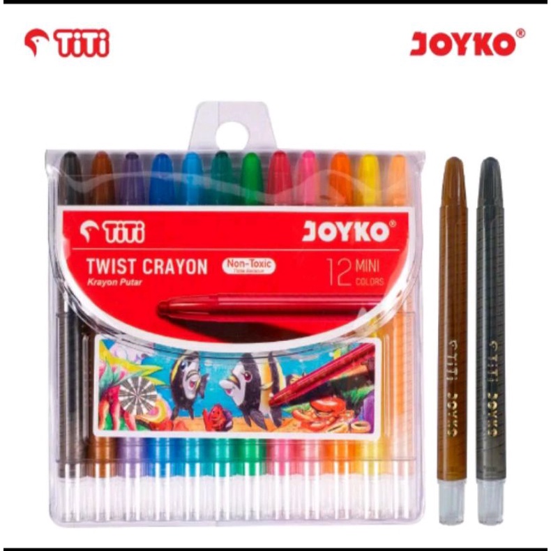 

KRAYON PUTAR JOYKO TITI MINI 12WARNA