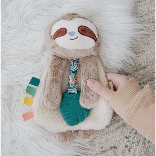 Itzy Ritzy LOVEY Plush And Silicone Teether Christmas Toy Mainan Boneka Bunny Koala Sloth Soft Lucu Gigitan Bayi Soother Gums