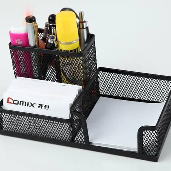 

NEW PRODUCT Memo Holder Panjang 3 Sekat Desk Set Organizer Tempat Pensil Meja Pen AP165