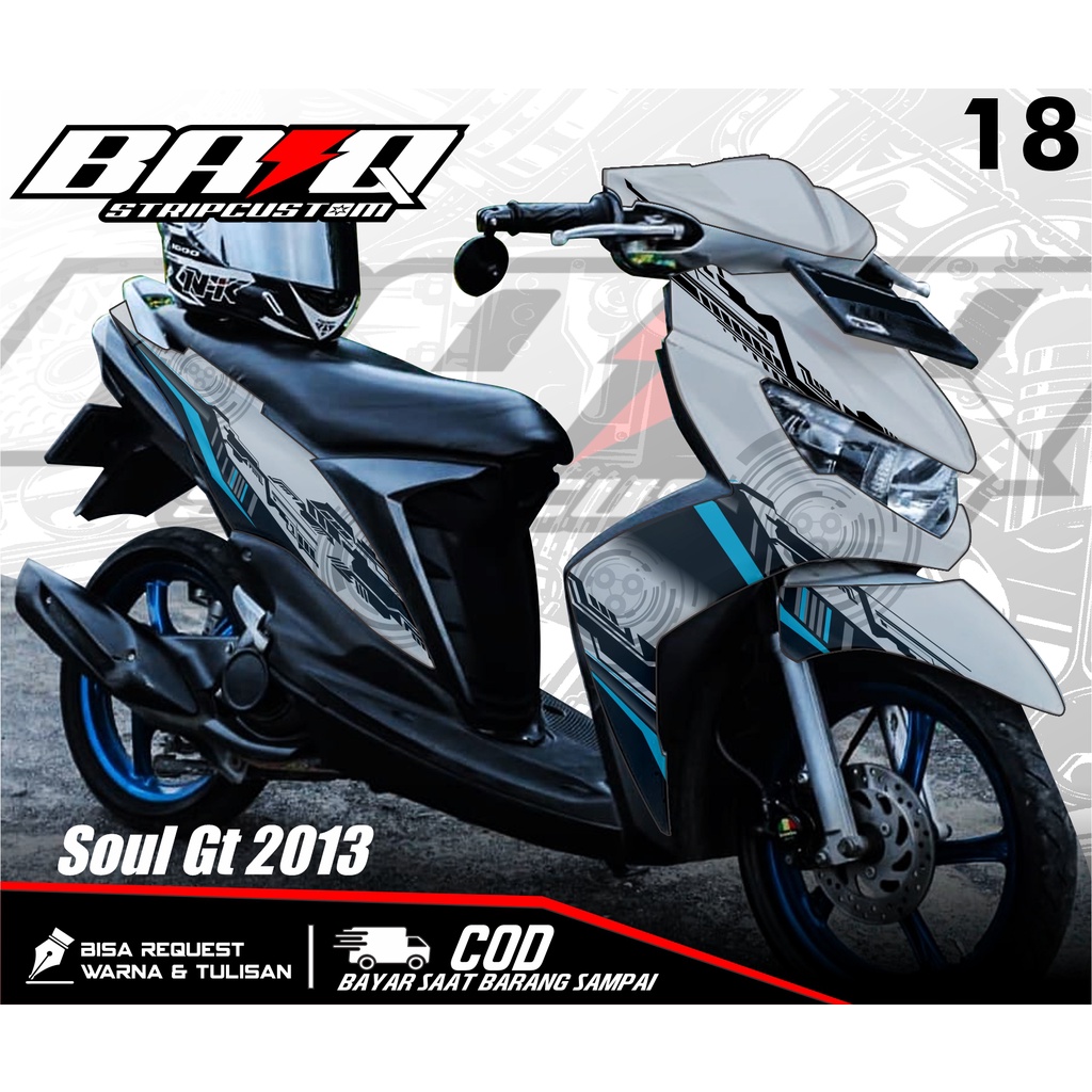 Decal MIO SOUL GT 2013 - Decal Variasi list Yamaha MIO SOUL TECHNO Full Body