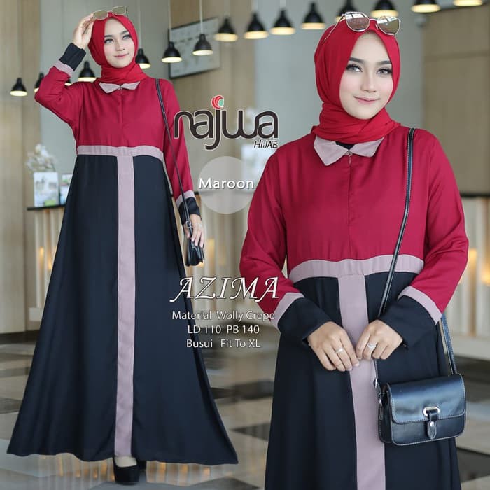 Gamis Azima Ori Najwa Longdress Maxi