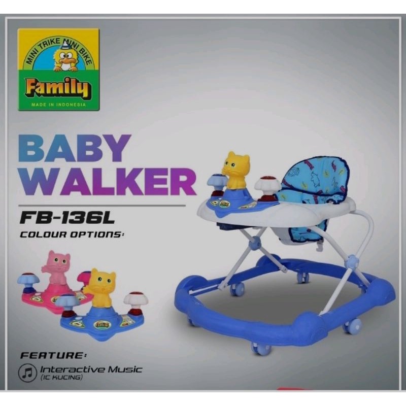Baby walker family 136L new kereta bayi donat bayi family