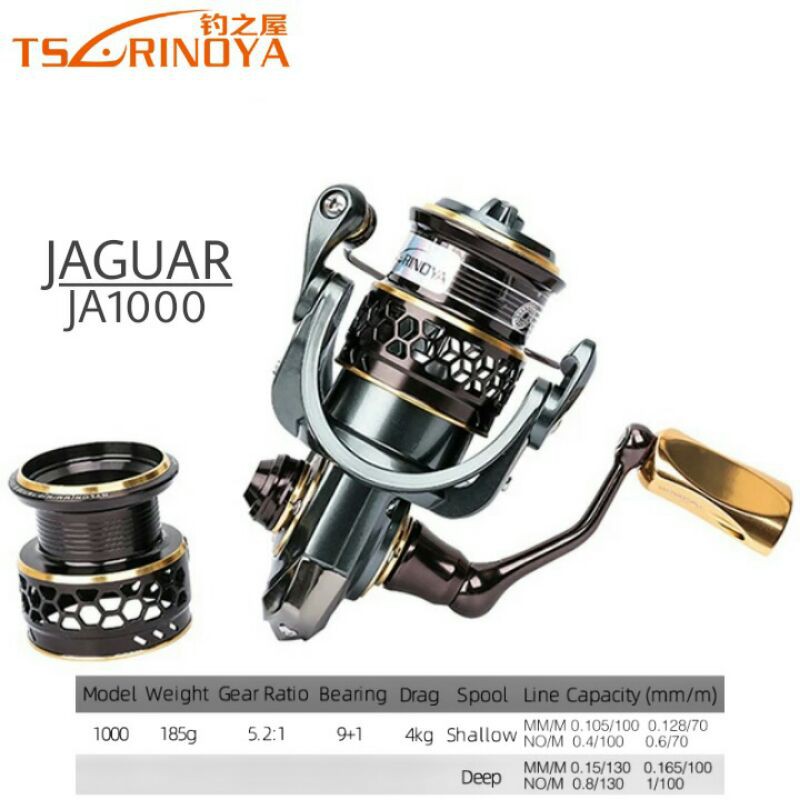 Reel Casting Tsurinoya Jaguar 1000 Double Spool