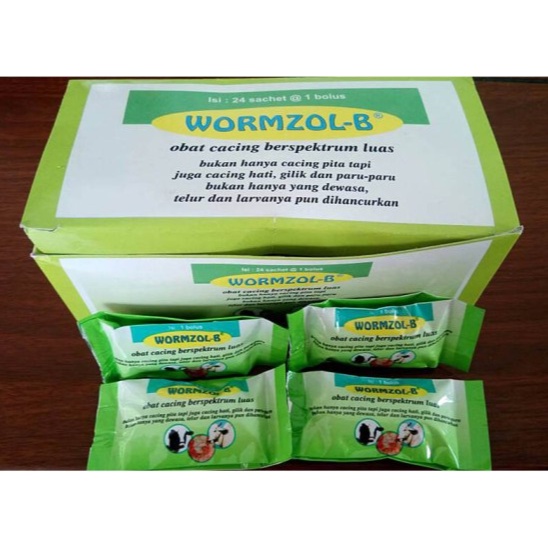 Wormzole Bolus (Obat Cacing Berspektrum Luas Untuk Ternak)