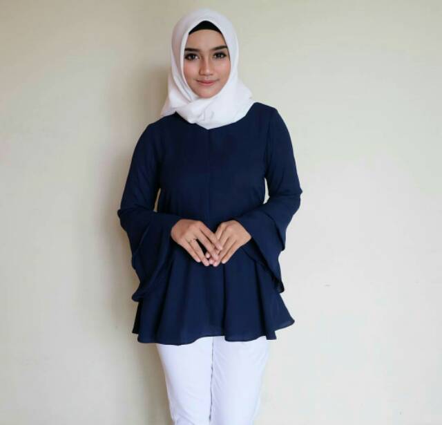 JENA TOP /TUNIK WANITA /TANGAN PANJANG.