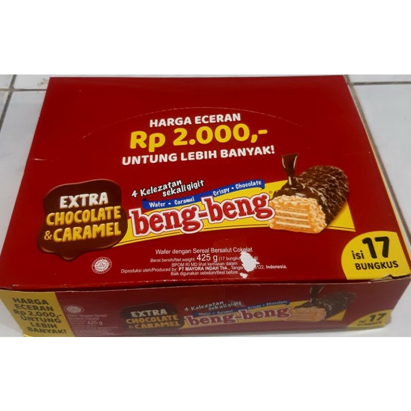 Jual Beng-beng Wafer Coklat 1 Box Isi 17x25gr | Shopee Indonesia