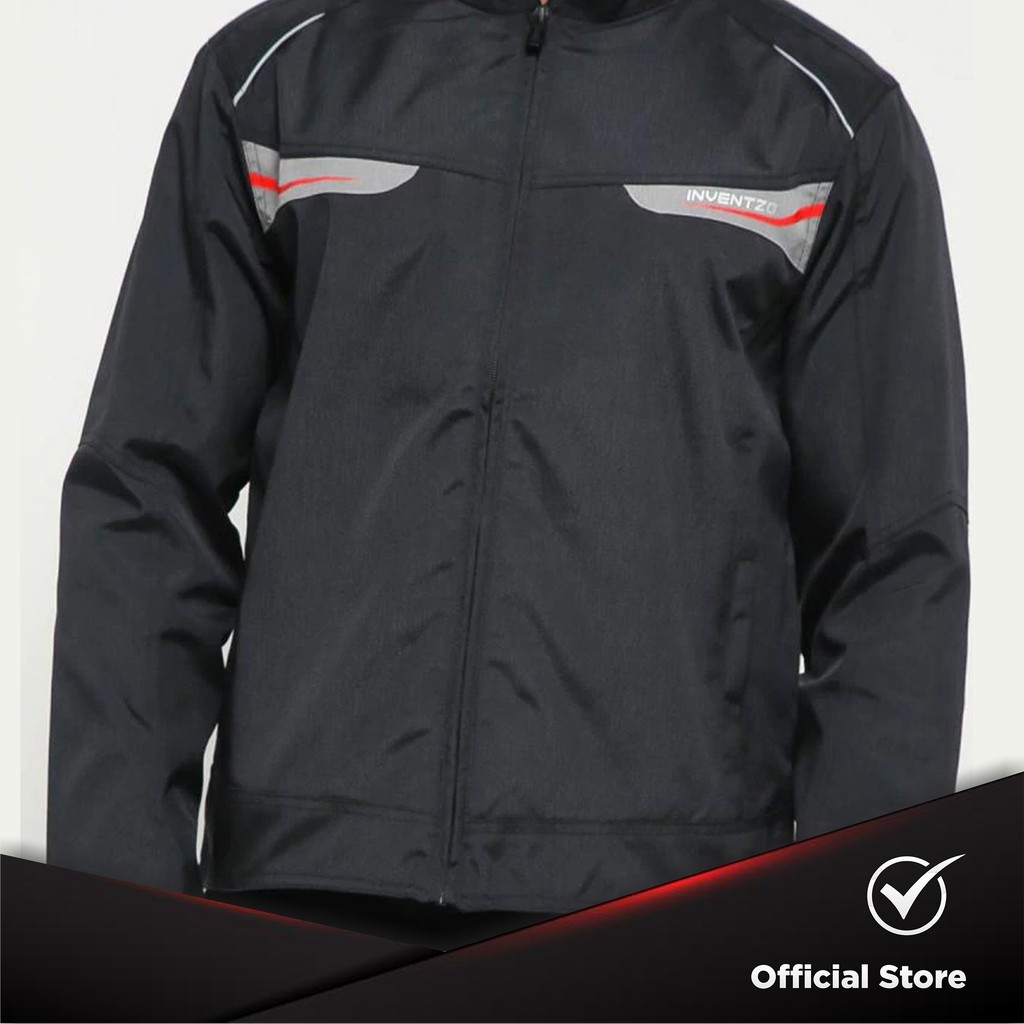 Jaket Motor Tahan Angin Pria - INVENTZO Ignacio Alpha Black