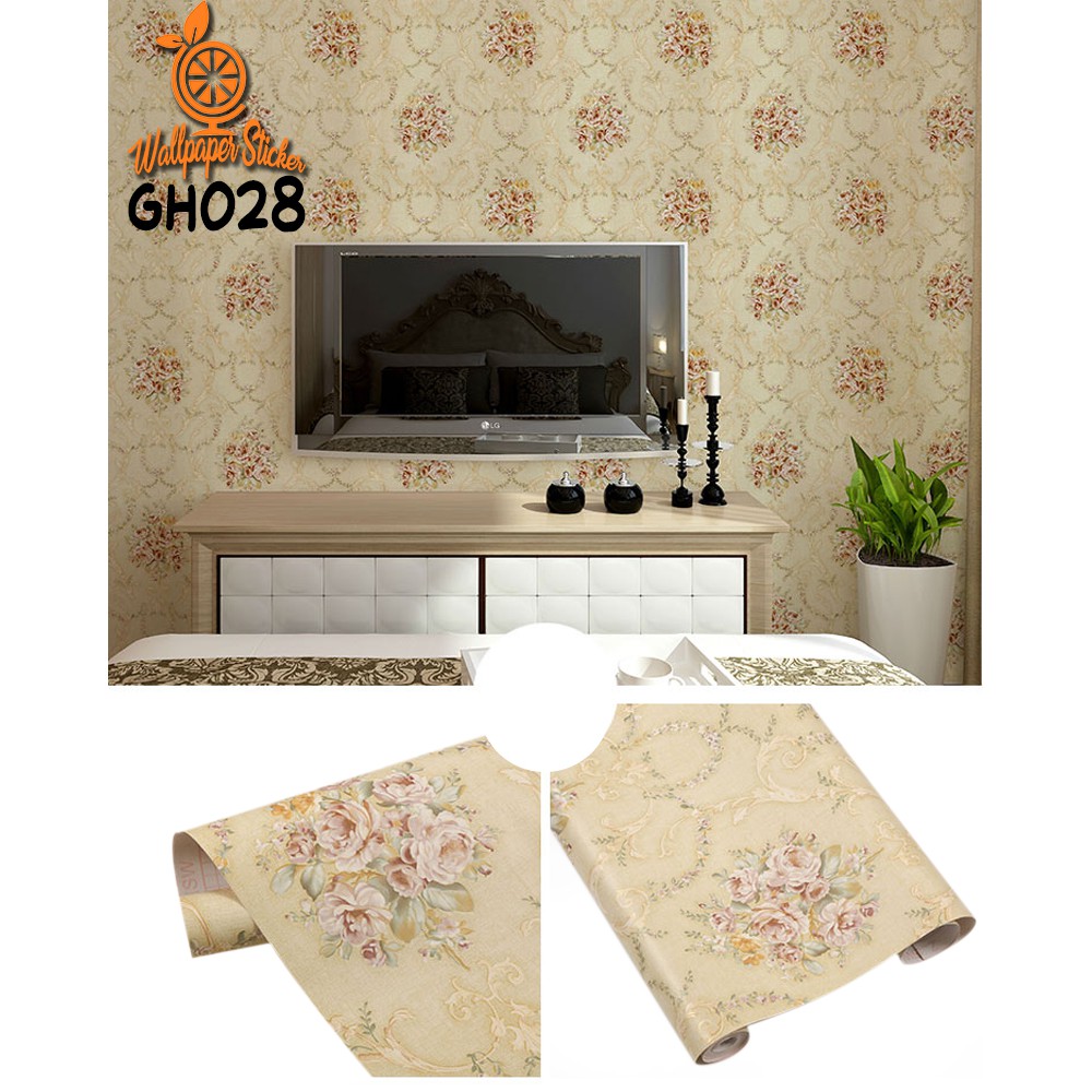 Wallpaper Premium Dinding Dekorasi Rumah Wallstiker Stiker Hiasan kamar tidur 45cm x 9m