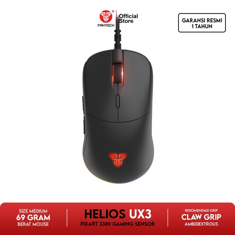 Fantech HELIOS UX3 RGB Lightweight Gaming Mouse