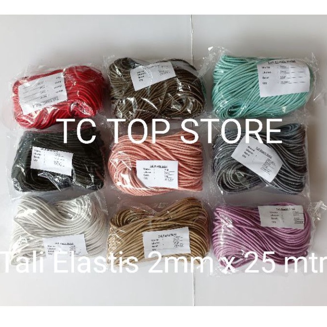 

RB Tali Elastis 2mm (25 meter) / Tali karet / Tali String
