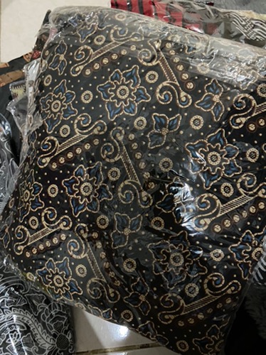 Tey-17 Batik Wanita Asj Sa Hrb026 Kenongo Kemeja Tosca Pendek