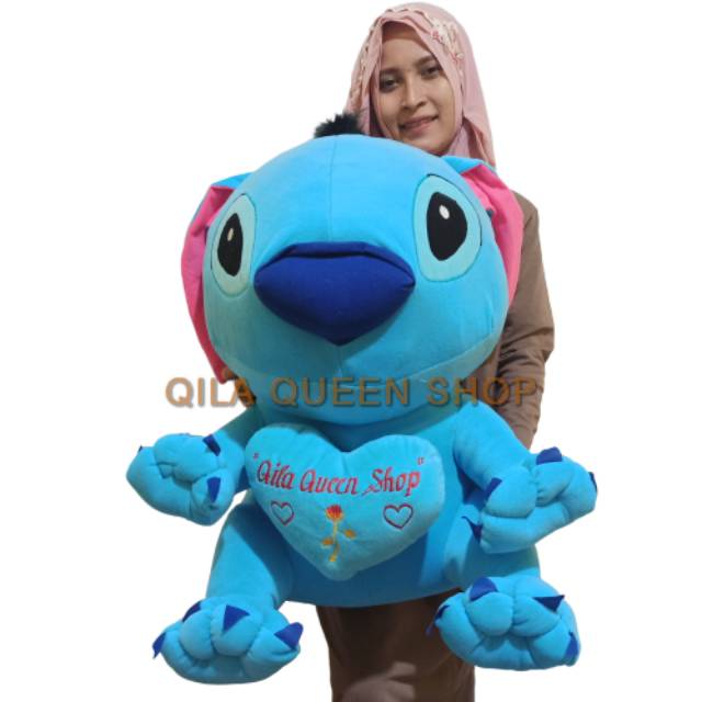 TERMURAH!! UKIR NAMA BONEKA STITCH GIANT MURAH ukir Nama atau PHOTO