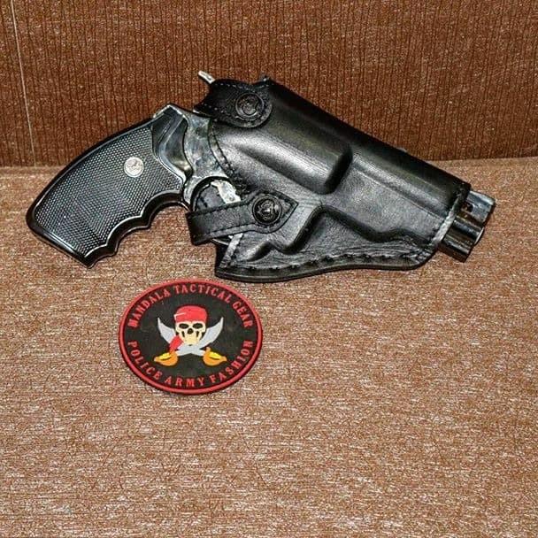 Holster Revolver Sarung Senjata Kulit Revolver Taurus 2 Inci / 4 Inchi