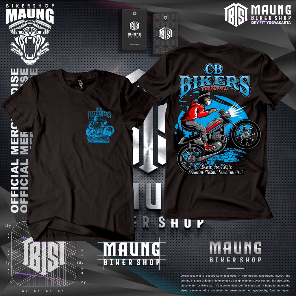 KAOS HONDA CB INDONESIA | KAOS HONDA BIKERS INDONESIA | TSHIRT BIKERS CB INDONESIA