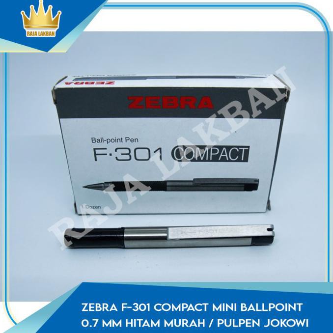 

Zebra F-301 Compact Mini Ballpoint 0.7 MM HITAM MURAH/ PULPEN JOKOWI AP018