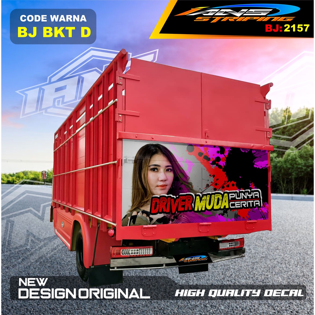 DECAL STIKER VARIASI BAK BELAKANG TRUK CANTER / STIKER BELAKANG TRUK RAGASA,UMPLUNG / STIKER BAK BELAKANG TRUK DINA,FUSO