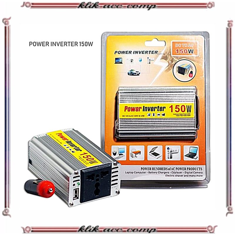 Power inverter 150w / 150 watt dc to ac car