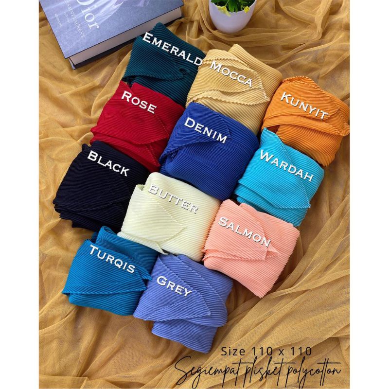Terlaris!!Segiempat plisket bella square/bella plisket lidi/segiempat plisket/jilbab plisket lidi/co-Random buat anak2