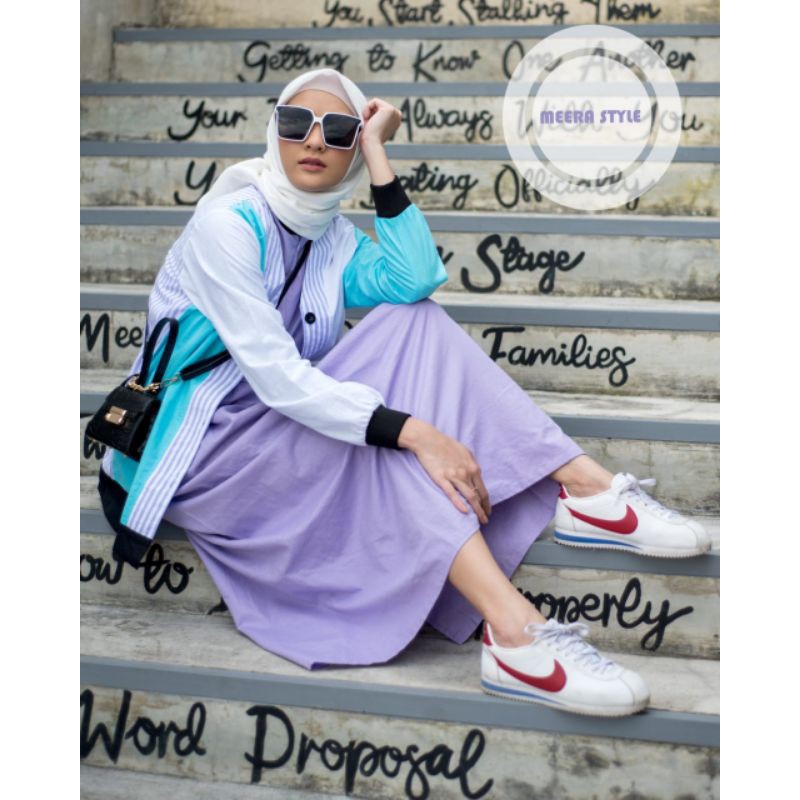 Set Dress Gamis Davida by MEERA Original