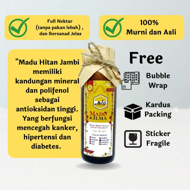 

MADU ILMA NEKTAR AKASIA CARPA MURNI ASLI RAW HONEY