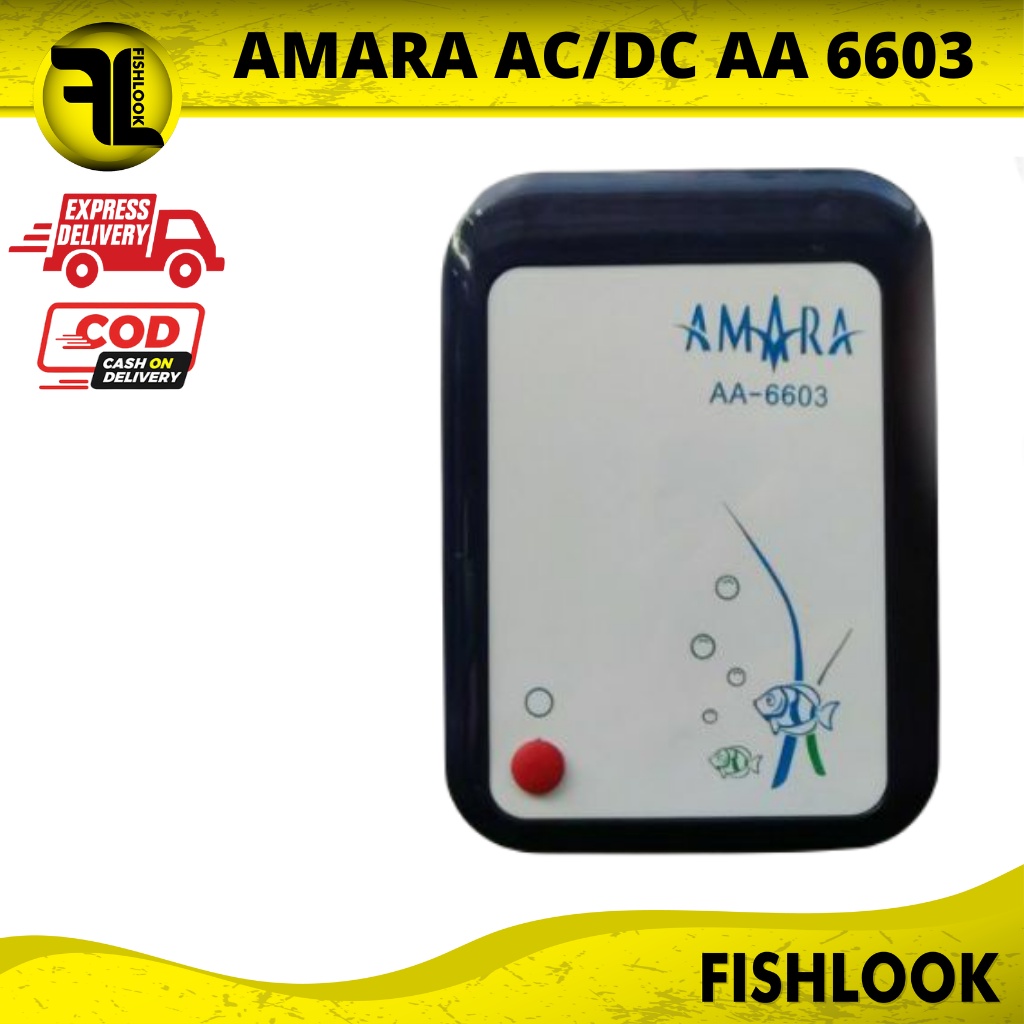 AMARA Mini AA6603 AC DC AA 6603 Pompa Udara Air Pump Aerator Aquarium