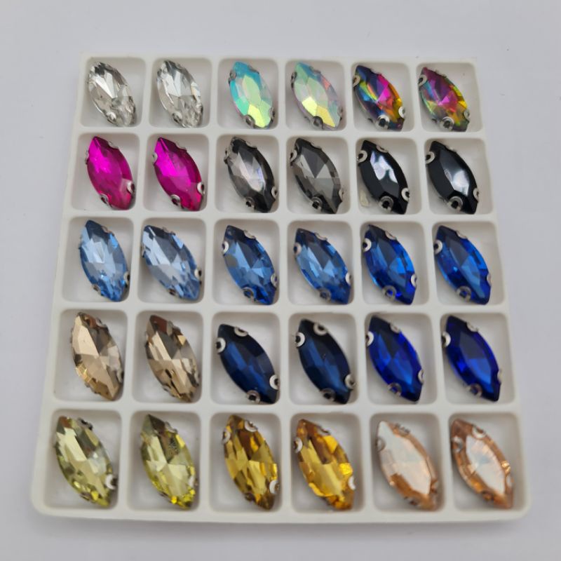 swarovski cangkang super size 5x10 bentuk MATA  per butir