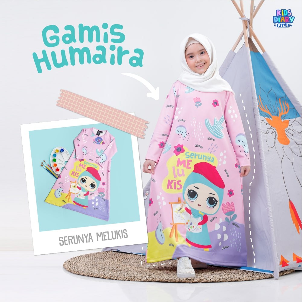 Kids Diary Plus - Gamis Anak Humaira Seri Aktivitas (Melukis)